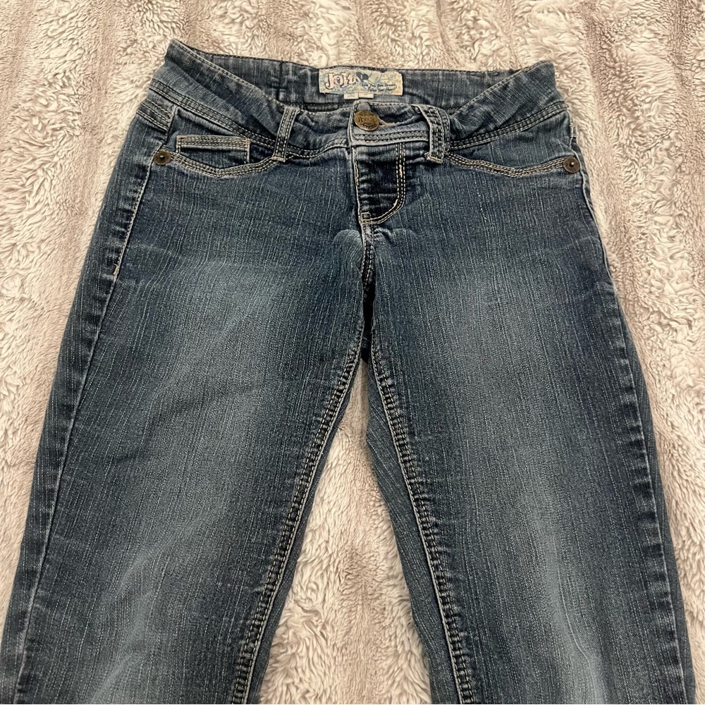blue low rise vintage jeans